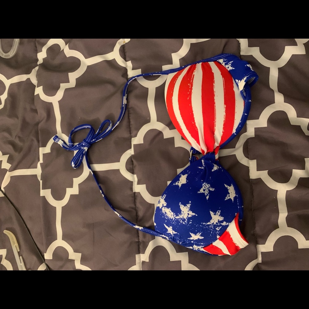USA flag bikini top